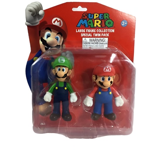 [F057] SET SUPER MARIO BROS LUIGI/MARIO 10CM 2 UNIDADES