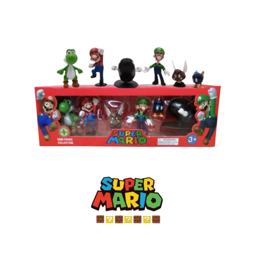 SET/KIT SUPER MARIO BRO 5CM  GOOMBA VOLANTE BILL BALA BOB-AMBA