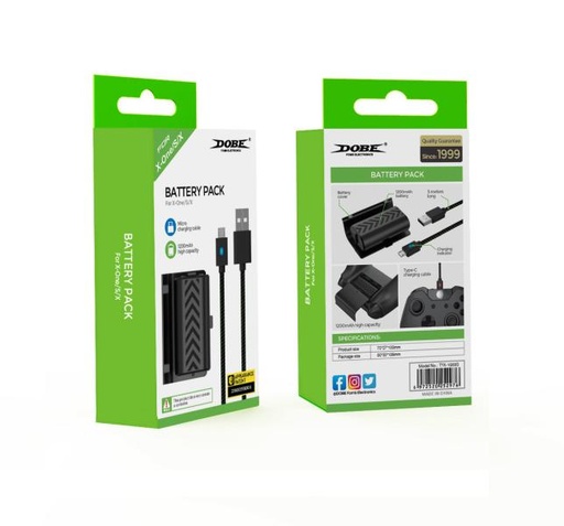 [1040667] TYX-1889S KIT PLAY AND CHARGE BATERIA + CABLE XBOX SERIES DOBE
