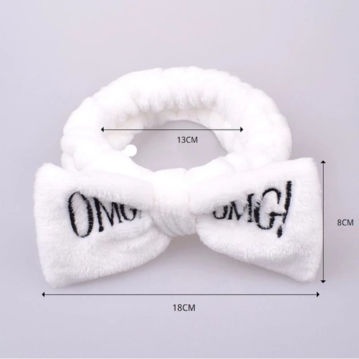 Banda Elástica para Cabello BLANCA OMG