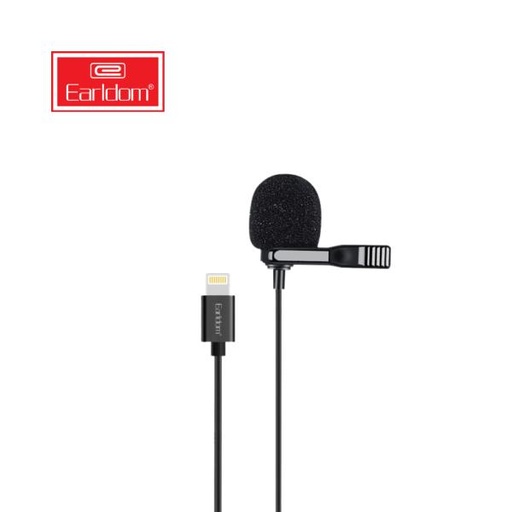 MICROFONO DE SOLAPA EARLDOM CONECTOR IPHONE LIGHTNING ET-E36