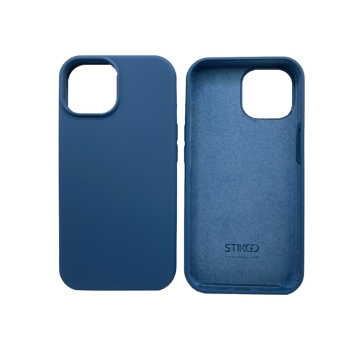 APPLE Silicone Case Para iPhone 15 VERDE AZUL MARINO