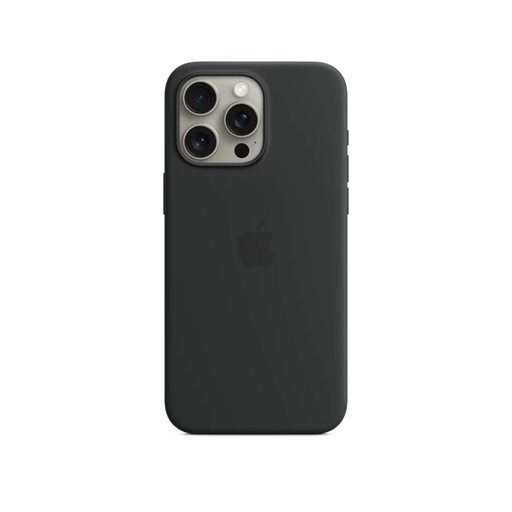APPLE Silicone Case Para iPhone 15 PRO MAX NEGRO