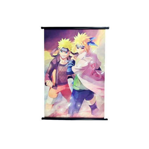 POSTER DE TELA GRANDE NARUTO Y MINATO