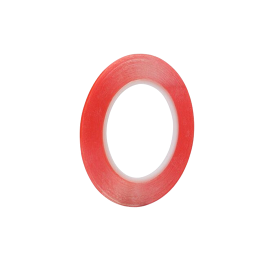CINTA ADHESIVA DOBLE CARA SUNSHINE 3M 2MM ROJA CN6