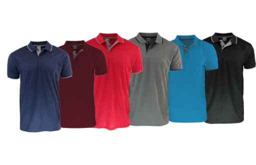 Camisas Bordadas tipo polo tela wafit