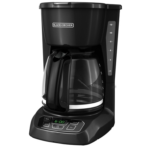 [BD00017] Black + Decker cafetera 12 tazas negra digital CM1105B