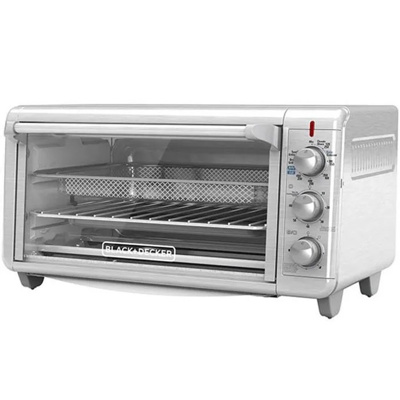 [BD00041] Black + Decker Horno con Freidora de Aire 8 rebanadas inox TO3265xSS-LA